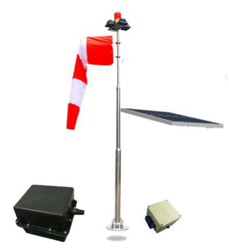 AL-HP-1S SOLAT OBSTRUCTION LIGHT ONTOP OF HELIPORT WINDSOCK